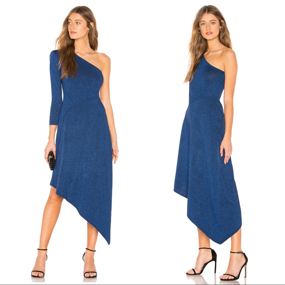 A.L.C. Bronte Dress One Shoulder Asymmetric XS